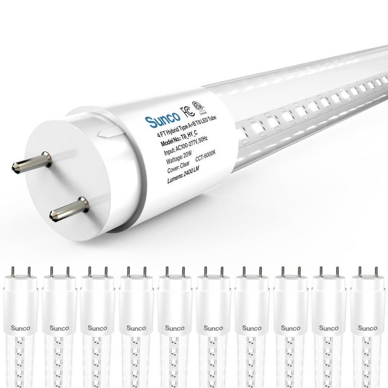 SUNCO 4' T8 LED TUBES 10PK