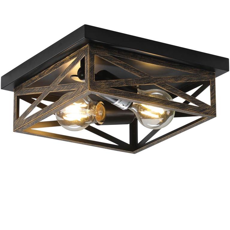 DIKAIDA 9.8IN RUSTIC CEILING LIGHT