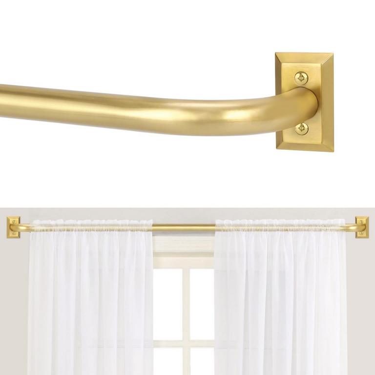TANGWIN 66-120IN GOLD CURTAIN ROD 