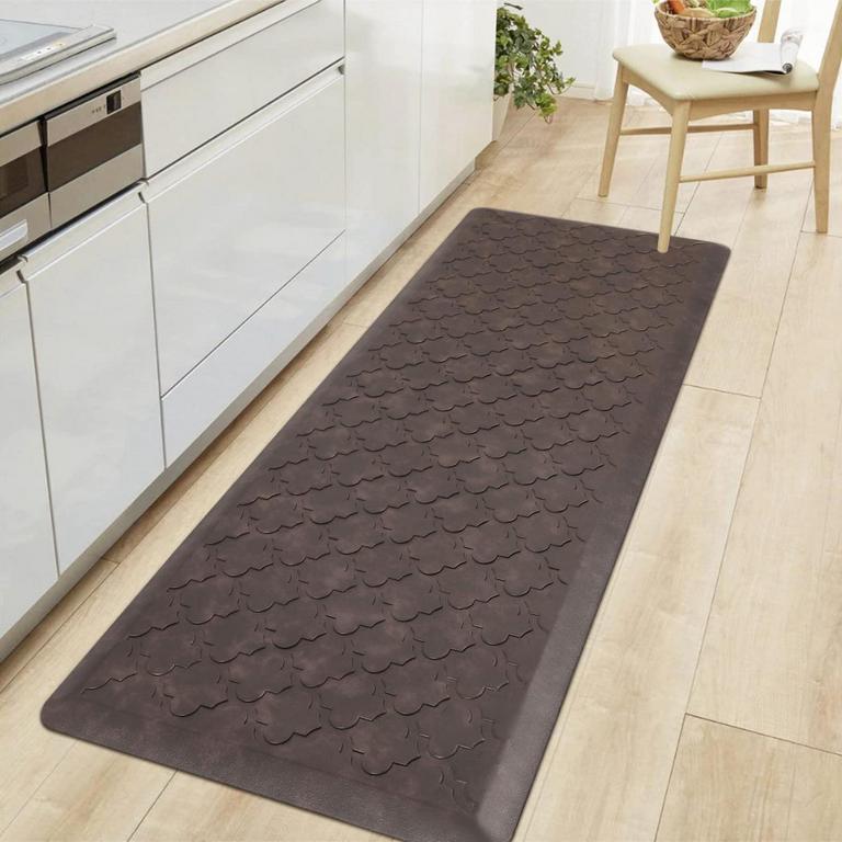 HEBE 17X48IN KITCHEN MAT BROWN
