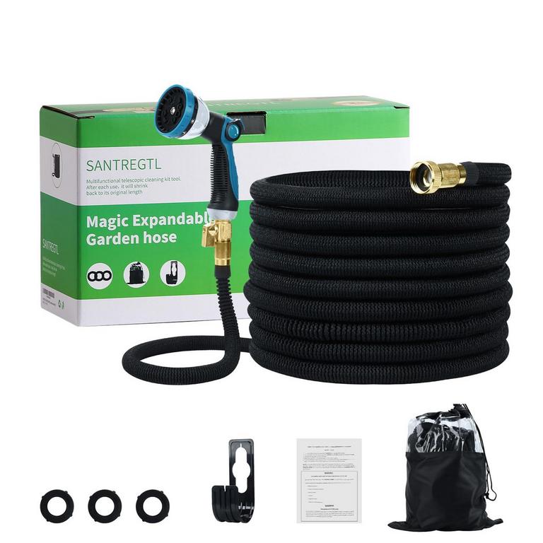 25FT GARDEN HOSE W/ NOZZLE