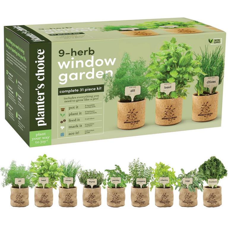 9 HERB INDOOR GARDEN KIT