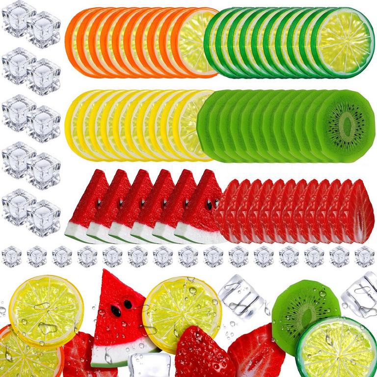 FAKE FRUIT & ICE CUBE FILLERS 85PCS