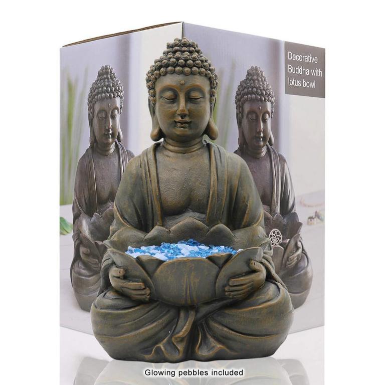GOODECO 12IN BUDDHA STATUE