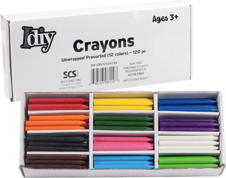 210 UNWRAPPED BULK CRAYONS