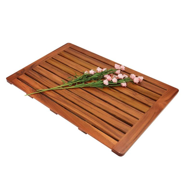UTOPLIKE TEAK BATH MAT 32"X18"