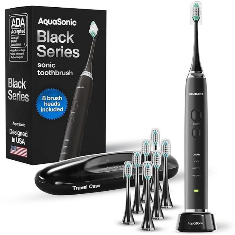 AQUASONIC BLACK TOOTHBRUSH