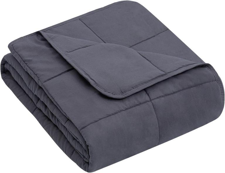 7LB GREY WEIGHTED BLANKET