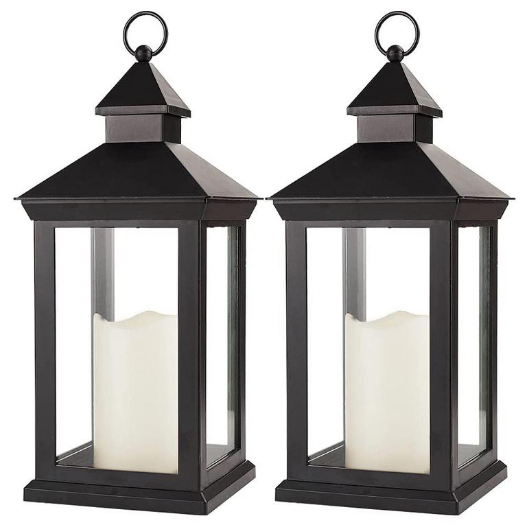 BRIGHT ZEAL 14IN LANTERNS 2PK