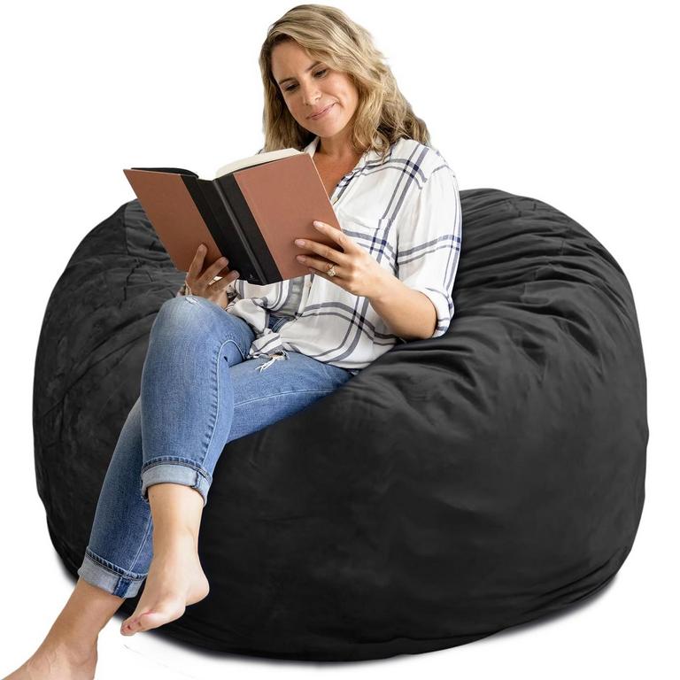4FT BLACK BEAN BAG CHAIR