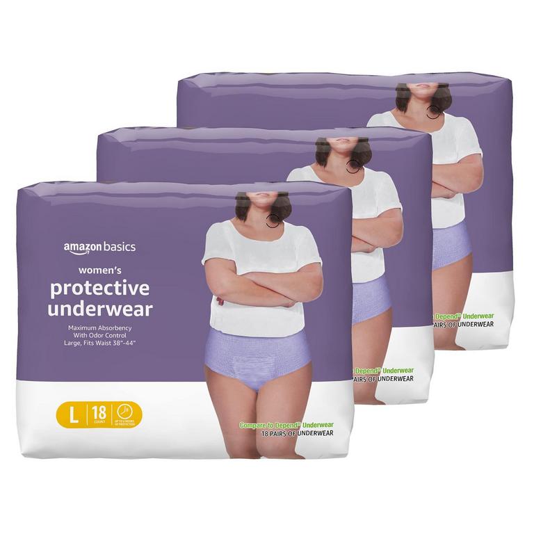 54CT INCONTINENCE UNDERWEAR LG
