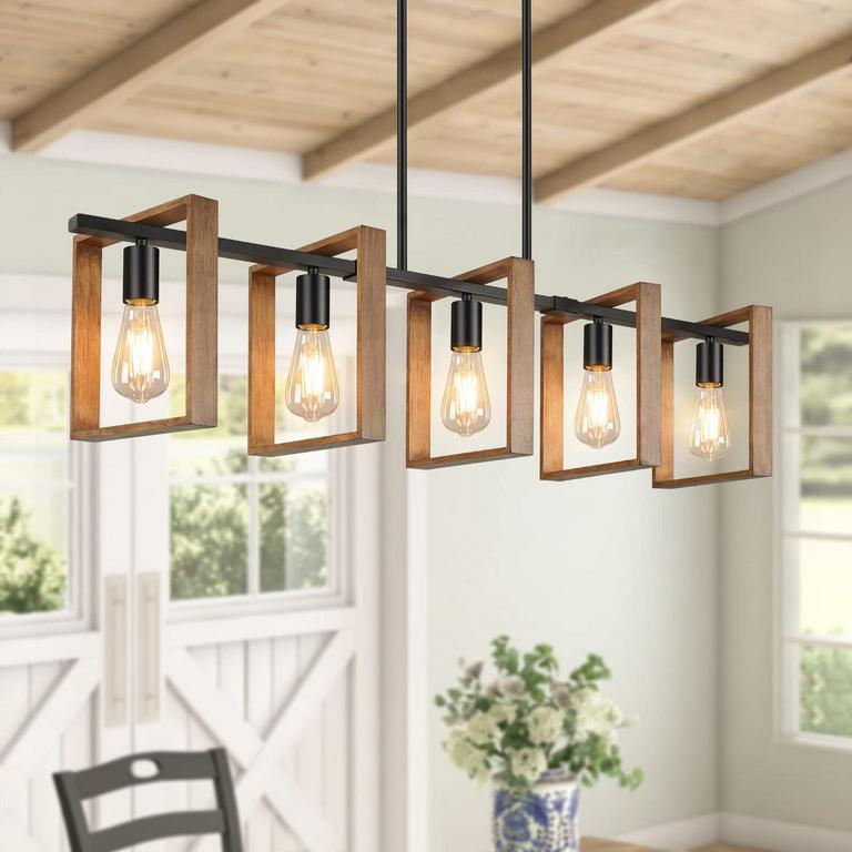 BRIGHTEVER 53IN 5-LIGHT CHANDELIER 