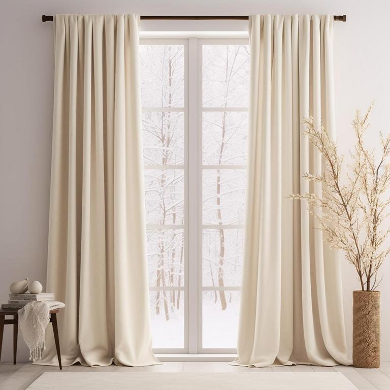 LAZZZY 52X96IN VELVET CURTAIN PANEL