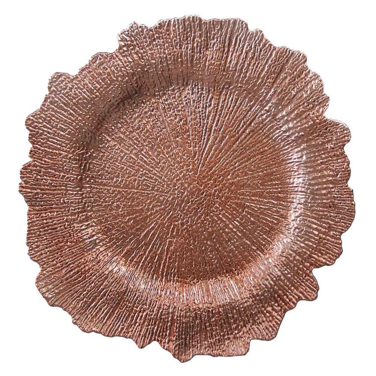 WELMATCH 13IN ROSE GOLD PLATES 12PK