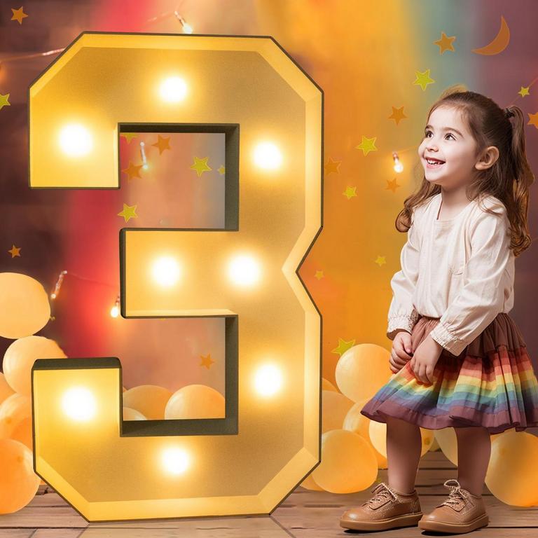 3FT MARQUEE LIGHT NUMBER