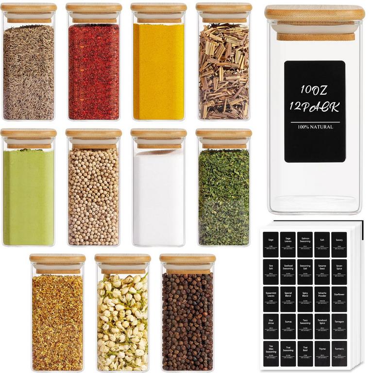 COMSAF 10OZ SPICE JARS 12PK