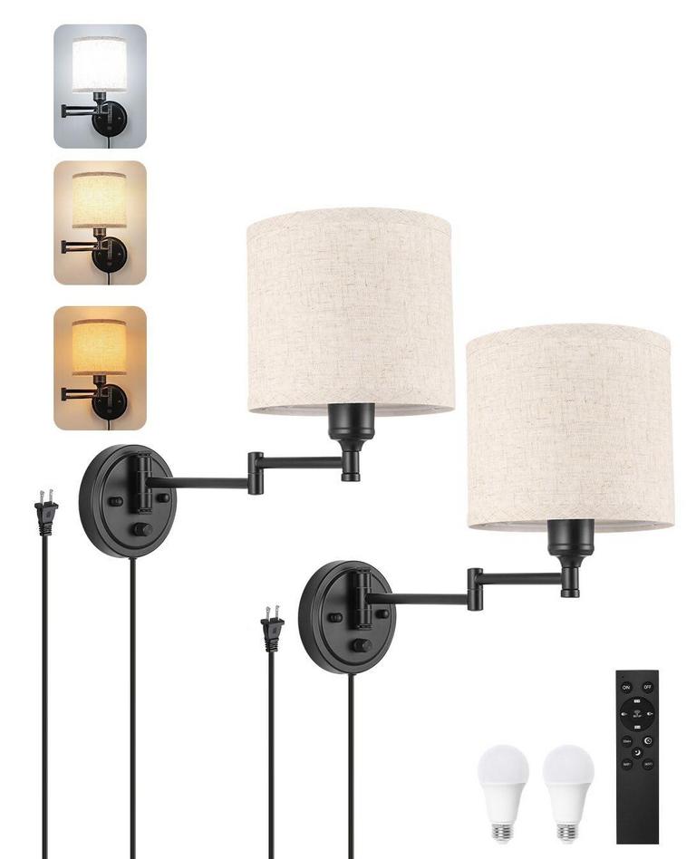 GOODATE PLUG-IN WALL SCONCES