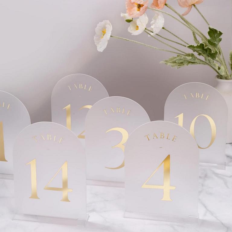 UNIQOOO FROSTED TABLE NUMBERS