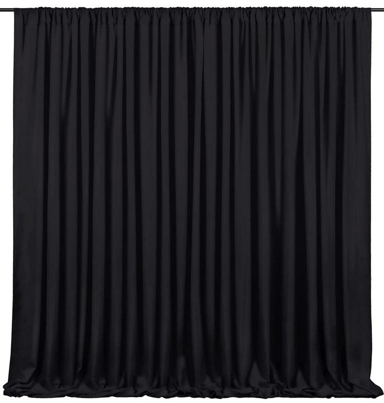 BLACK BACKDROP CURTAIN