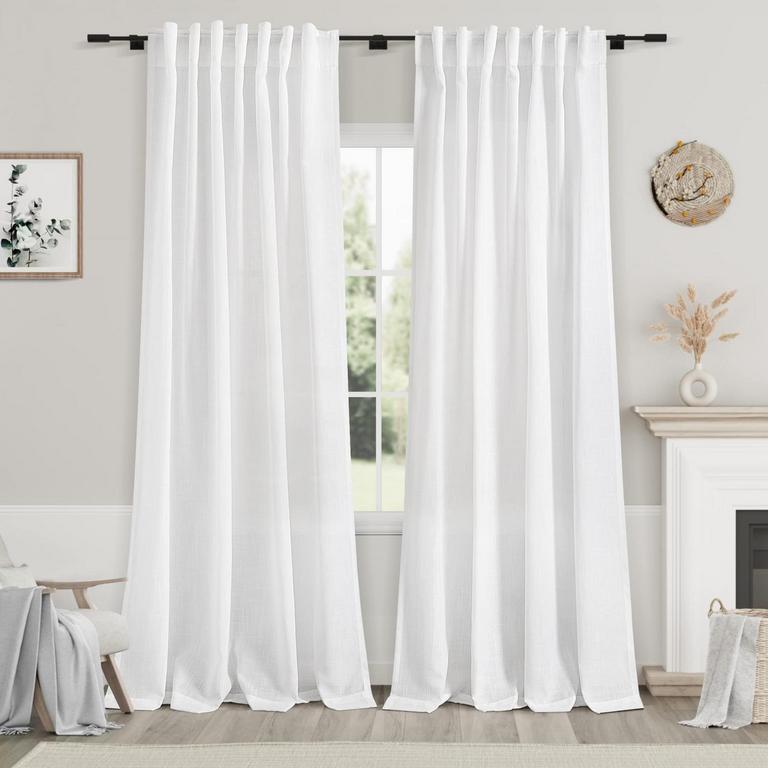 WHITE LINEN CURTAINS