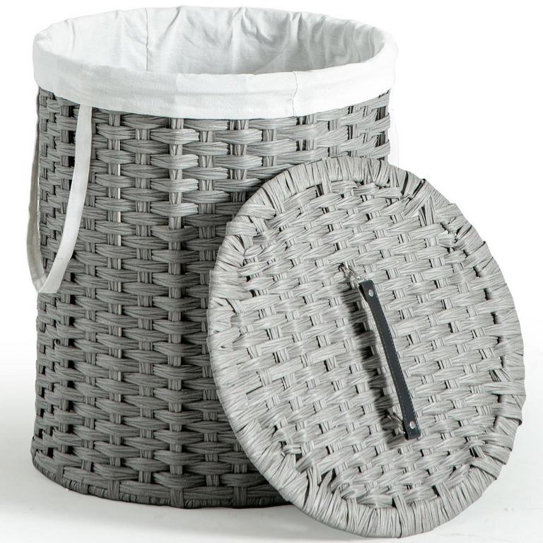 RATTAN 26.5GAL LAUNDRY HAMPER