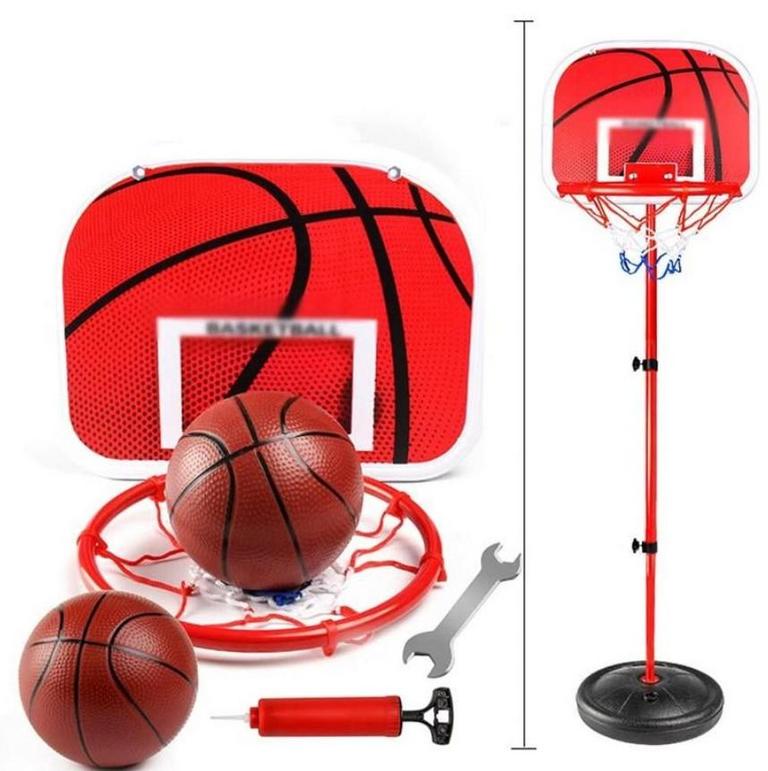 ADJUSTABLE KIDS BASKETBALL SET