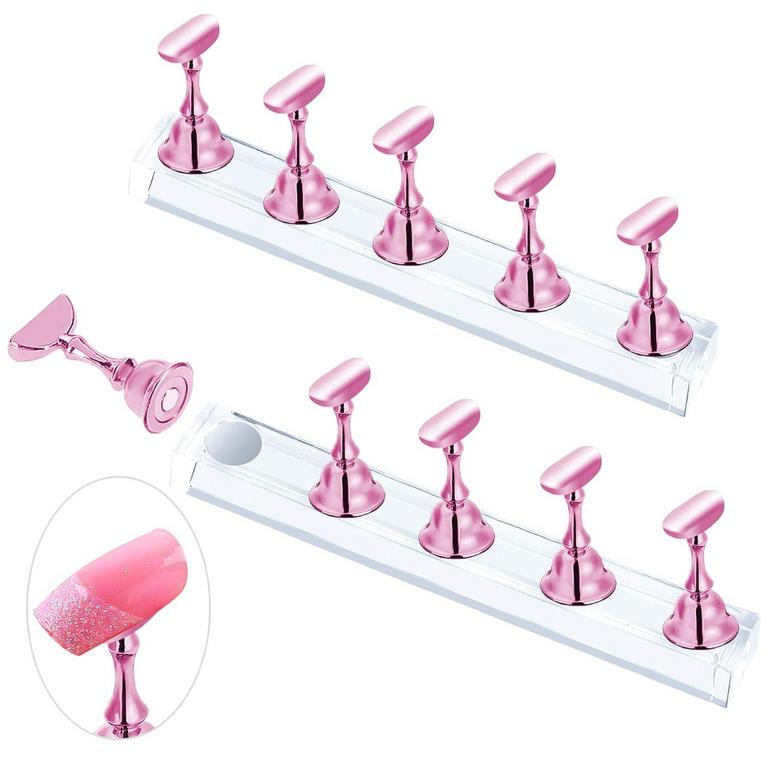 2 SETS PINK NAIL STAND