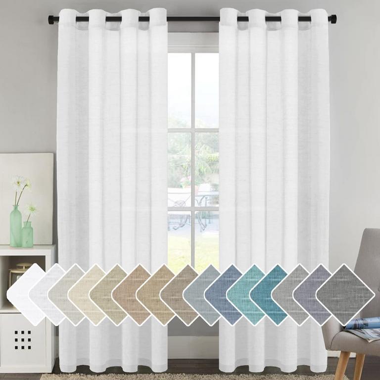 2PK VERSAILTEX 52X96IN LINEN CURTAINS