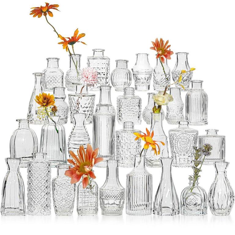 32PC GLASS VASES SET
