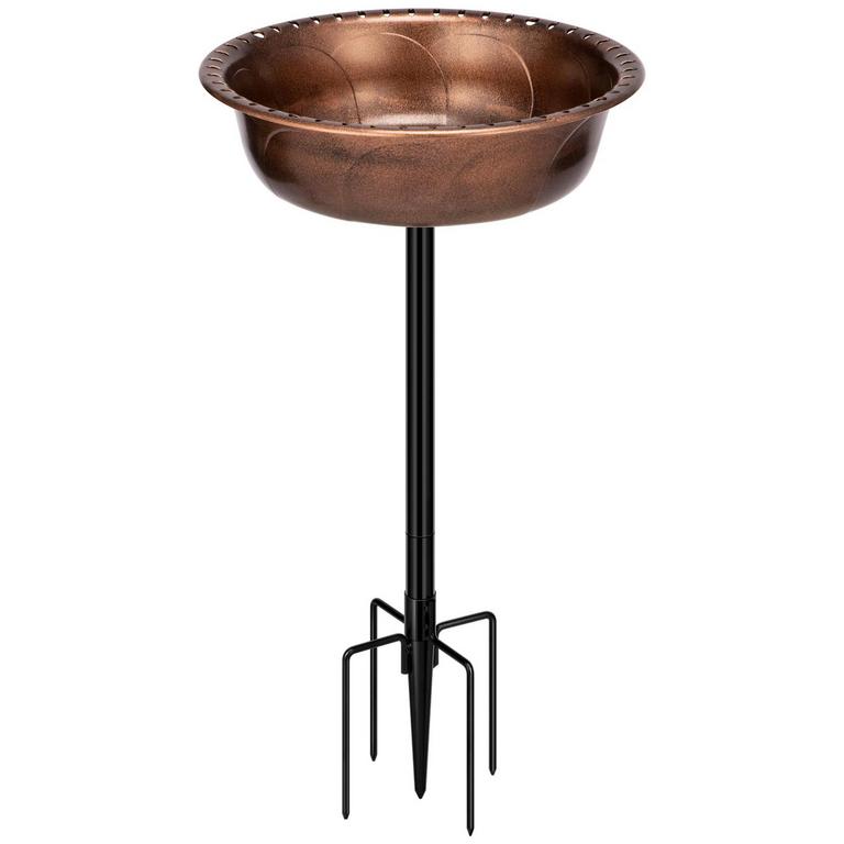 VIVOHOME POLYRESIN BIRD BATH