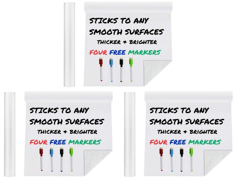 WHITE BOARD STICKER ROLLS 3PK