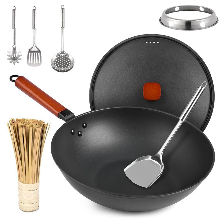13" CARBON STEEL WOK