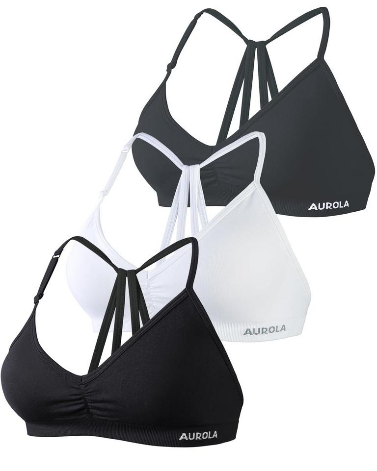 AUROLA WOMENS SPORTS BRA M 3PK