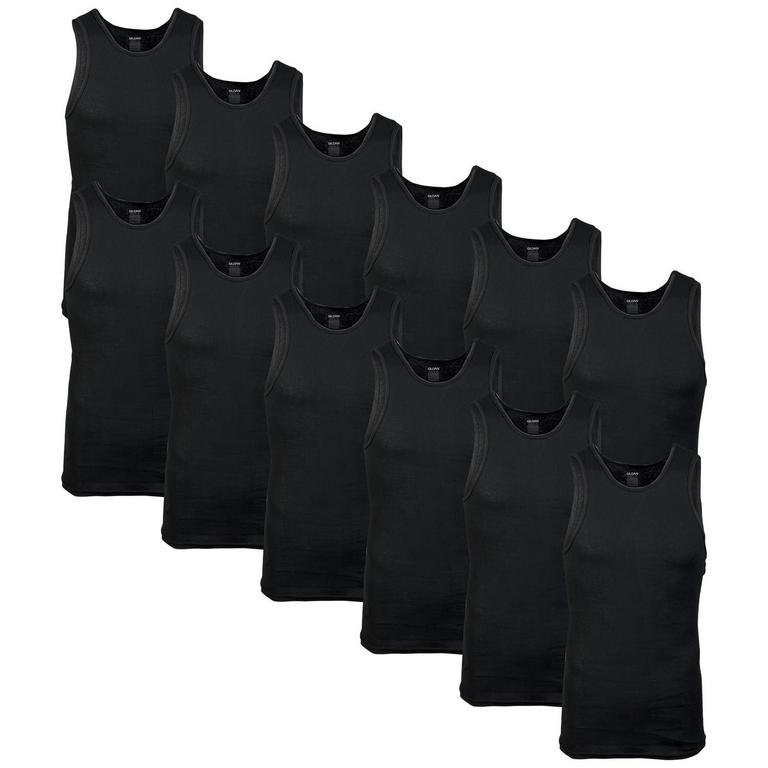 GILDAN MENS SM TANKS 12PK