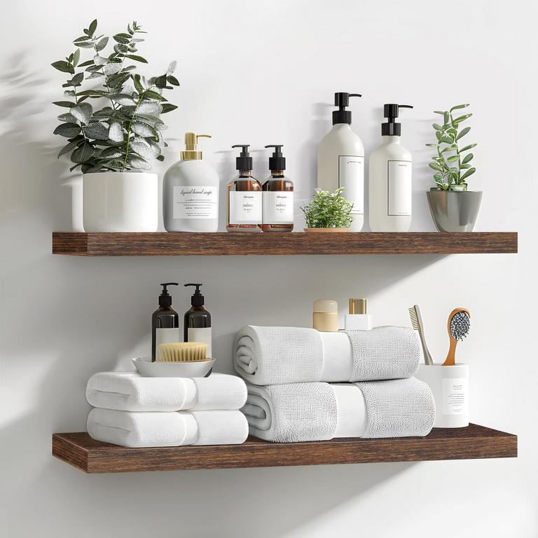 LAVIE 24" FLOATING SHELVES 2PK