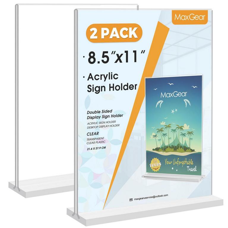 ACRYLIC SIGN HOLDER SET