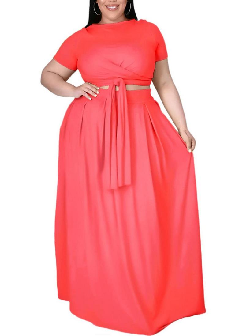 PLUS SIZE PINK DRESS SET XL