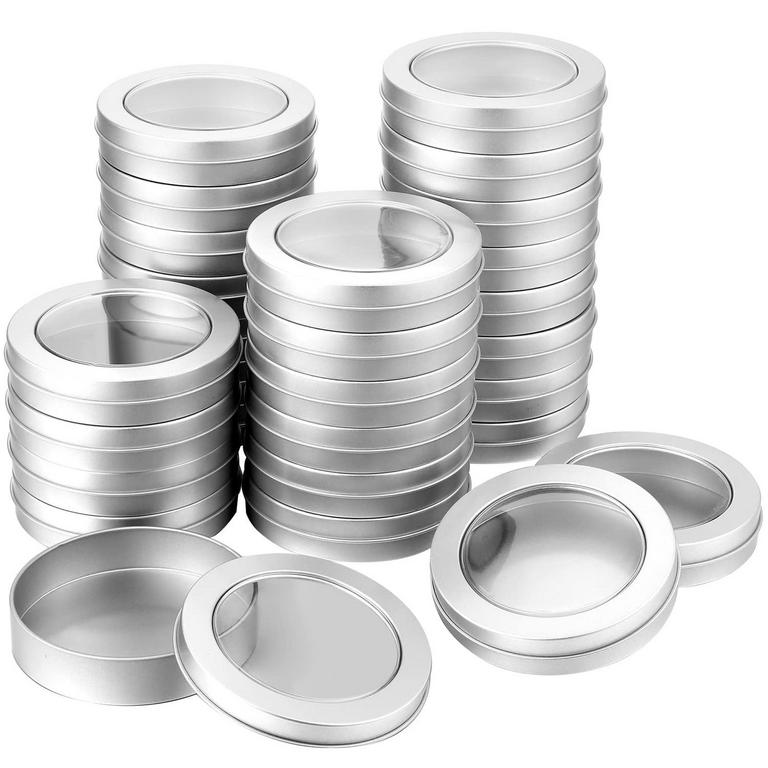 TECUNITE 4OZ METAL TIN CANS 24PK 