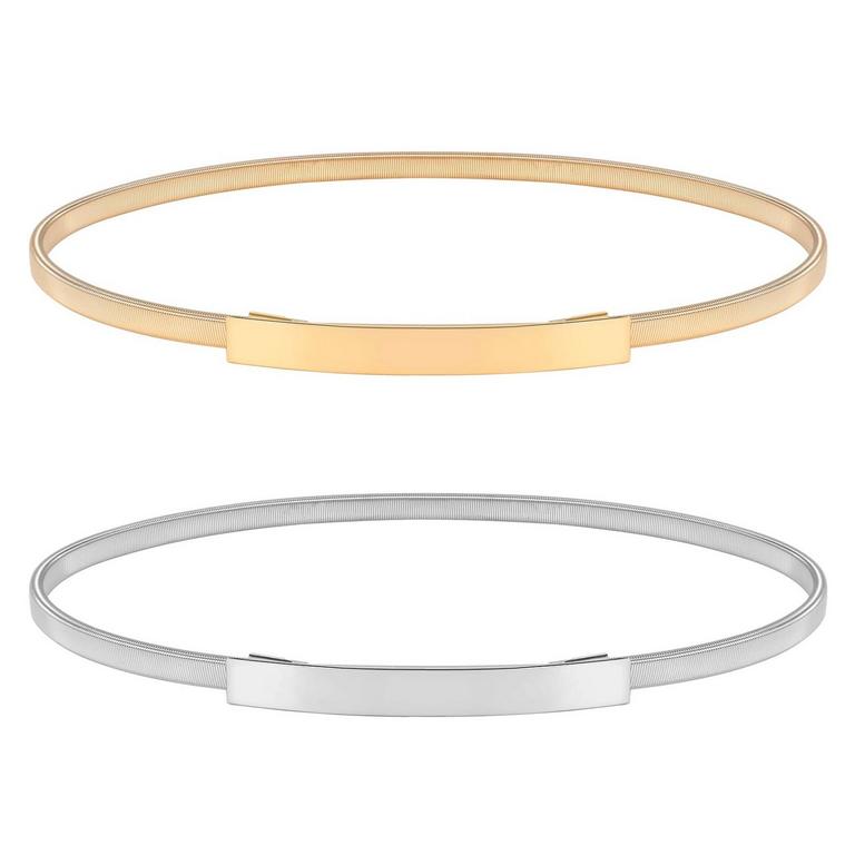 VONMELLI METAL BELT WOMEN'S SZ XXL 2PK