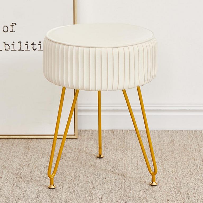 VELVET VANITY STOOL CHAIR