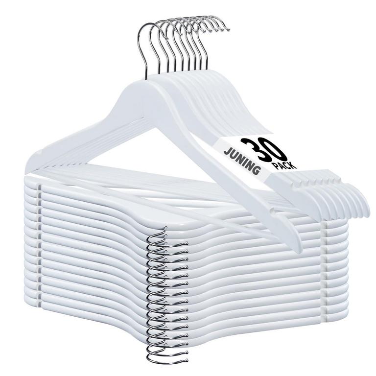 JUNING 30PK WOODEN HANGERS