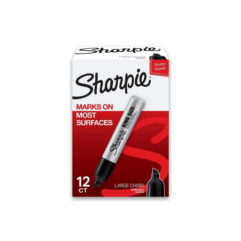 SHARPIE KING SIZE MARKERS 12PK