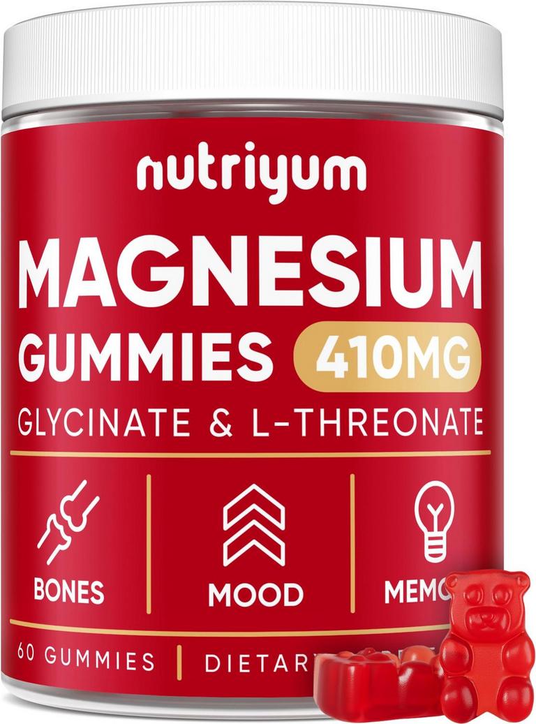 2 NUTRIYUM 60CT MAGNESIUM GUMMIES