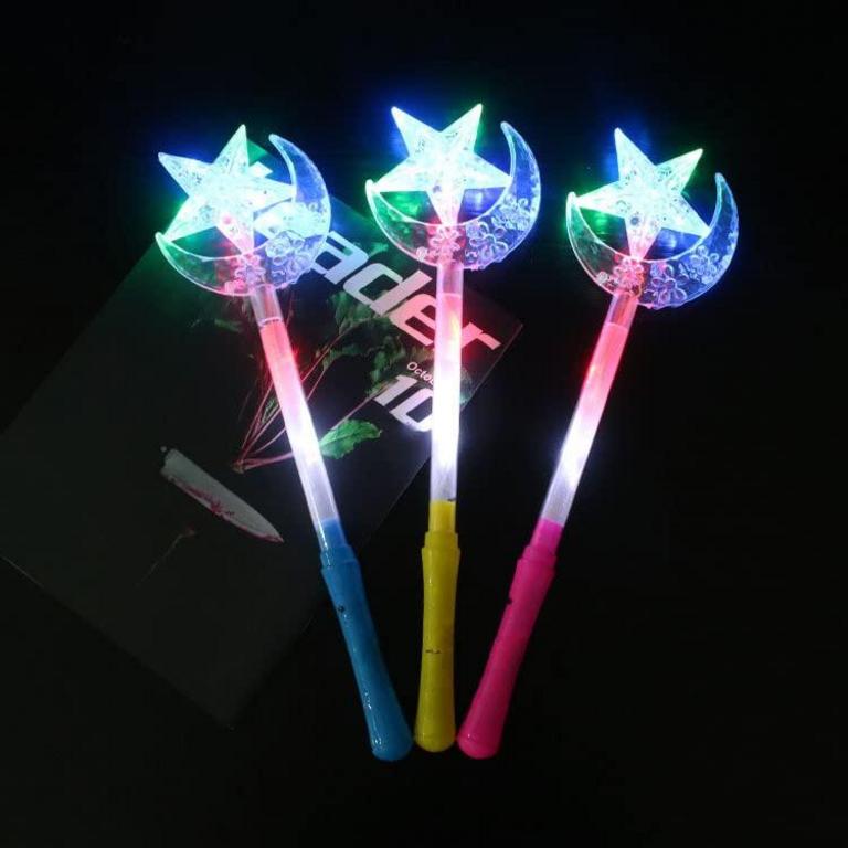 LED LIGHT UP MAGIC WANDS 5PC