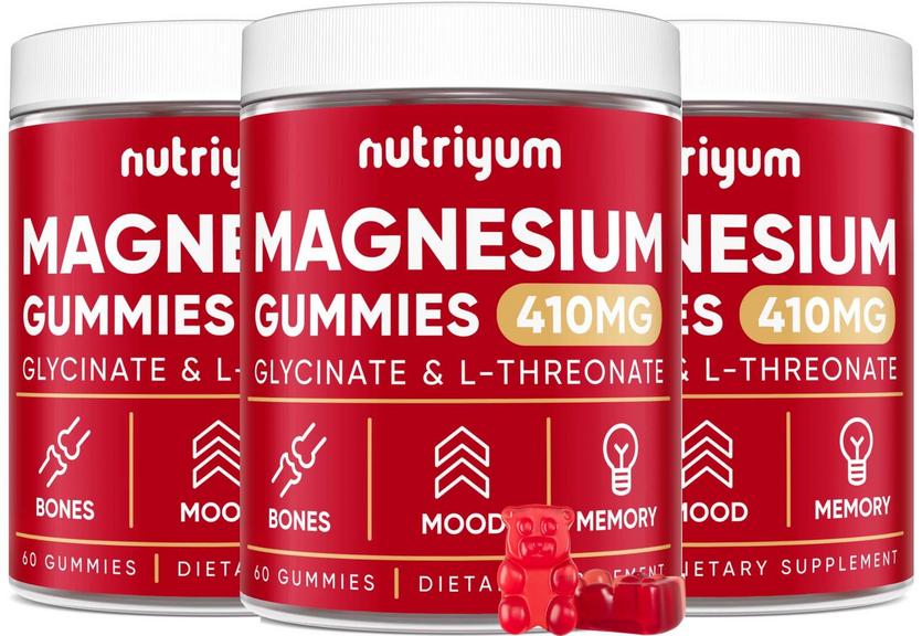 3PK NUTRIYUM 60CT MAGNESIUM GUMMIES