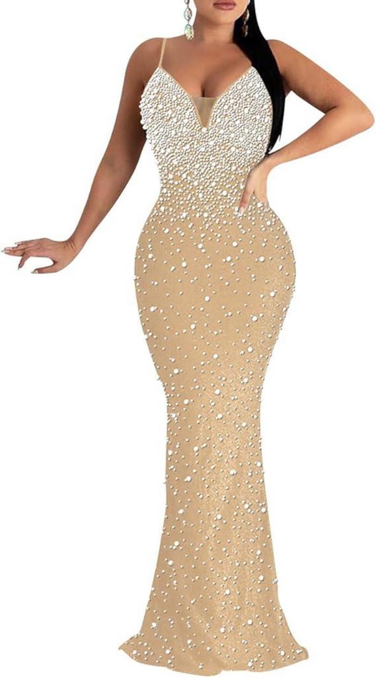 XL RHINESTONE EVENING DRESS