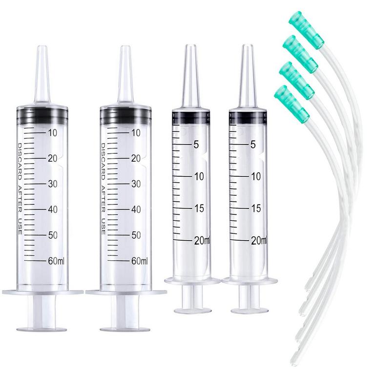 PLASTIC LAB SYRINGES 4PK