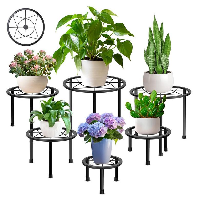 SBOSBO 6PK METAL PLANT STANDS