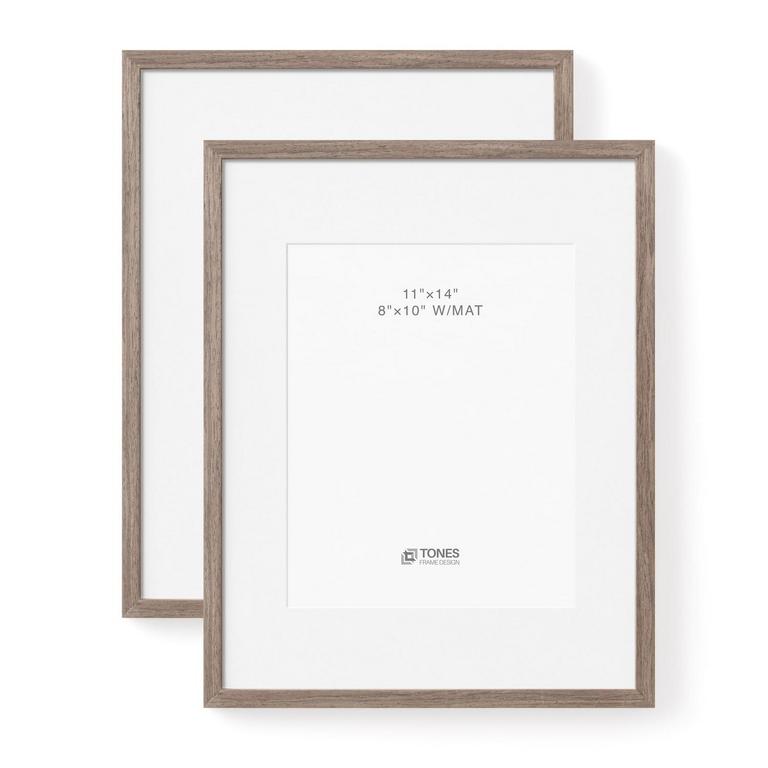 TONES 11X14IN OAK FRAMES 2PK