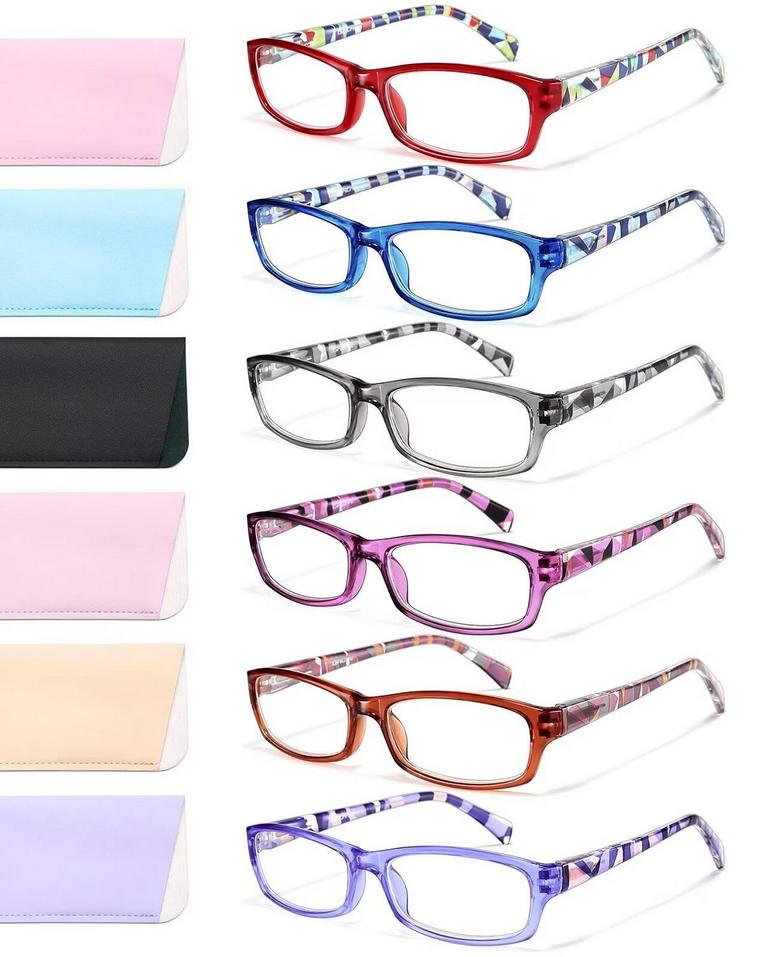 GAOYE SPRING HINGE GLASSES 6PK